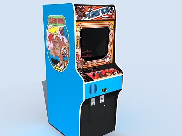 3d model of donkey kong arcade - donkey kong arcade by monkeyodoom